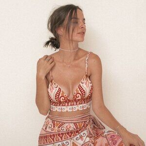 Agua Bendita Noor Leva Crop Top Sz S NWT